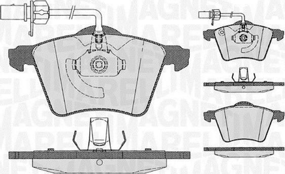 Magneti Marelli 363916060539 - Гальмівні колодки, дискові гальма autozip.com.ua