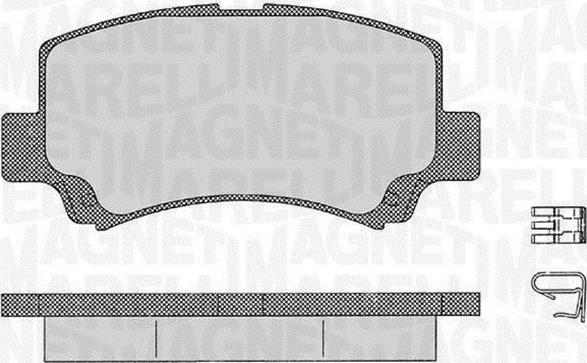 Magneti Marelli 363916060534 - Гальмівні колодки, дискові гальма autozip.com.ua