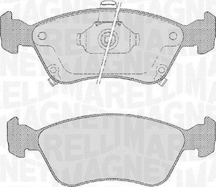 Magneti Marelli 363916060532 - Гальмівні колодки, дискові гальма autozip.com.ua