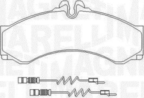 Magneti Marelli 363916060525 - Гальмівні колодки, дискові гальма autozip.com.ua