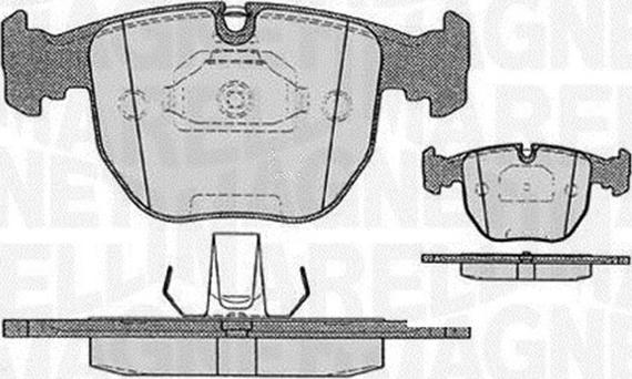 Magneti Marelli 363916060579 - Гальмівні колодки, дискові гальма autozip.com.ua