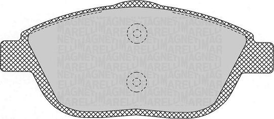 Magneti Marelli 363916060697 - Гальмівні колодки, дискові гальма autozip.com.ua