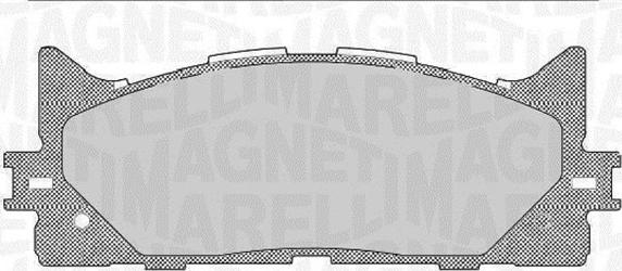 Magneti Marelli 363916060641 - Гальмівні колодки, дискові гальма autozip.com.ua
