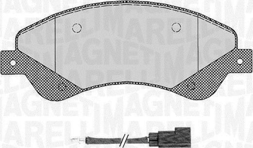 Magneti Marelli 363916060648 - Гальмівні колодки, дискові гальма autozip.com.ua