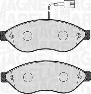 Magneti Marelli 363916060642 - Гальмівні колодки, дискові гальма autozip.com.ua