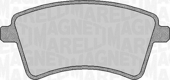 Magneti Marelli 363916060661 - Гальмівні колодки, дискові гальма autozip.com.ua