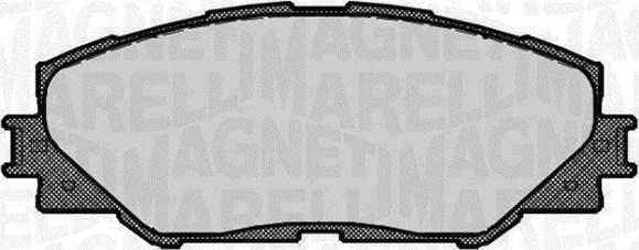 Magneti Marelli 363916060663 - Гальмівні колодки, дискові гальма autozip.com.ua
