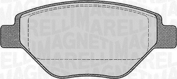 Magneti Marelli 363916060600 - Гальмівні колодки, дискові гальма autozip.com.ua