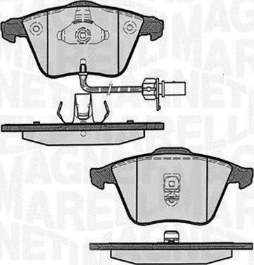 Magneti Marelli 363916060607 - Гальмівні колодки, дискові гальма autozip.com.ua