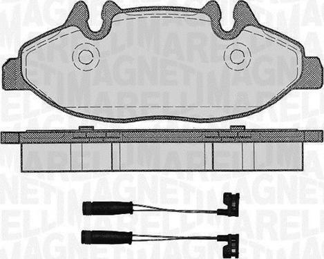 Magneti Marelli 363916060617 - Гальмівні колодки, дискові гальма autozip.com.ua