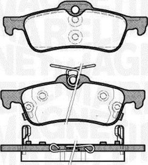 Magneti Marelli 363700201716 - Гальмівні колодки, дискові гальма autozip.com.ua