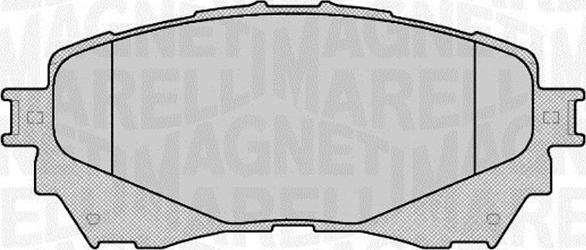 Magneti Marelli 363916060677 - Гальмівні колодки, дискові гальма autozip.com.ua