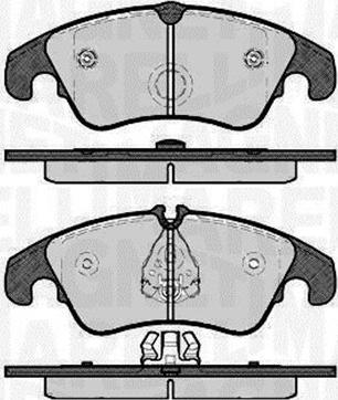 Magneti Marelli 363916060140 - Гальмівні колодки, дискові гальма autozip.com.ua