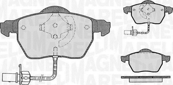 Magneti Marelli 363916060142 - Гальмівні колодки, дискові гальма autozip.com.ua