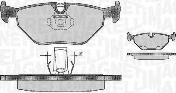 Magneti Marelli 363916060158 - Гальмівні колодки, дискові гальма autozip.com.ua