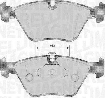 Magneti Marelli 363916060153 - Гальмівні колодки, дискові гальма autozip.com.ua