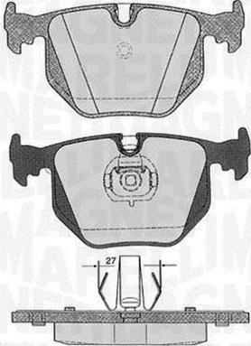 Magneti Marelli 363916060152 - Гальмівні колодки, дискові гальма autozip.com.ua