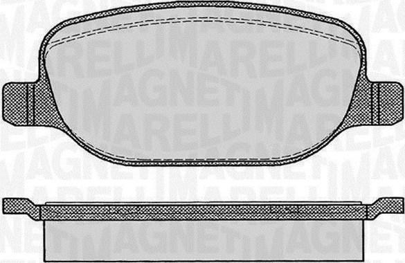 Magneti Marelli 363916060114 - Гальмівні колодки, дискові гальма autozip.com.ua