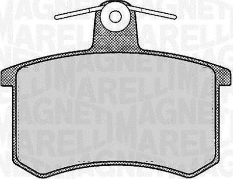 Magneti Marelli 363916060116 - Гальмівні колодки, дискові гальма autozip.com.ua