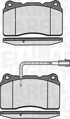 Magneti Marelli 363916060110 - Гальмівні колодки, дискові гальма autozip.com.ua