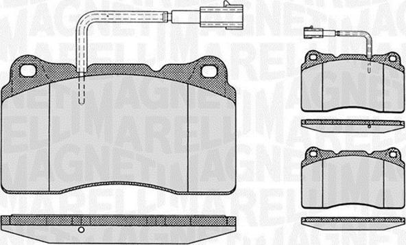 Magneti Marelli 363916060113 - Гальмівні колодки, дискові гальма autozip.com.ua