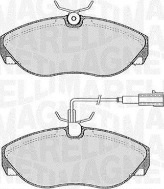 Magneti Marelli 363916060183 - Гальмівні колодки, дискові гальма autozip.com.ua