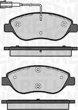 Magneti Marelli 363916060124 - Гальмівні колодки, дискові гальма autozip.com.ua