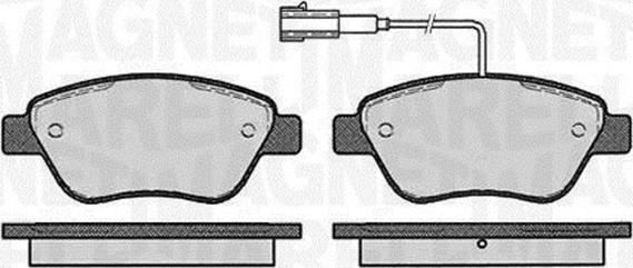 Magneti Marelli 363916060126 - Гальмівні колодки, дискові гальма autozip.com.ua