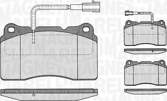 Magneti Marelli 363916060121 - Гальмівні колодки, дискові гальма autozip.com.ua