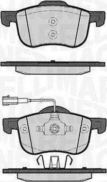 Magneti Marelli 363916060128 - Гальмівні колодки, дискові гальма autozip.com.ua