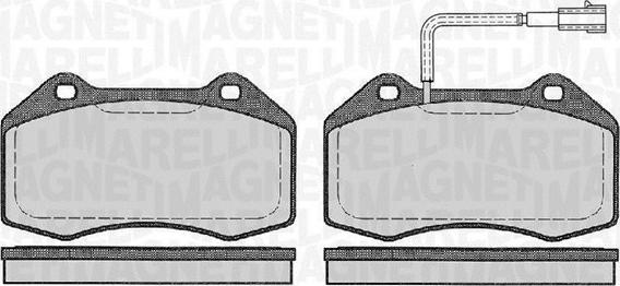 Magneti Marelli 363916060127 - Гальмівні колодки, дискові гальма autozip.com.ua