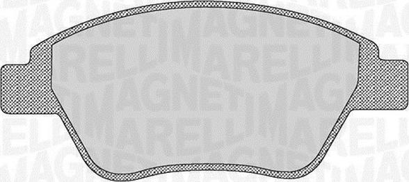 Magneti Marelli 363916060176 - Гальмівні колодки, дискові гальма autozip.com.ua