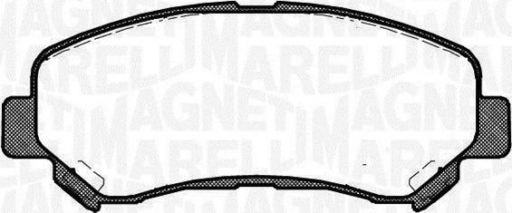 Magneti Marelli 363916060811 - Гальмівні колодки, дискові гальма autozip.com.ua