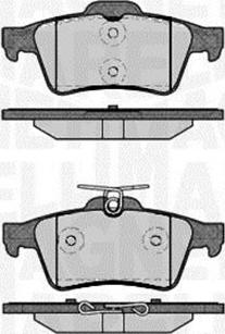 Magneti Marelli 363916060821 - Гальмівні колодки, дискові гальма autozip.com.ua