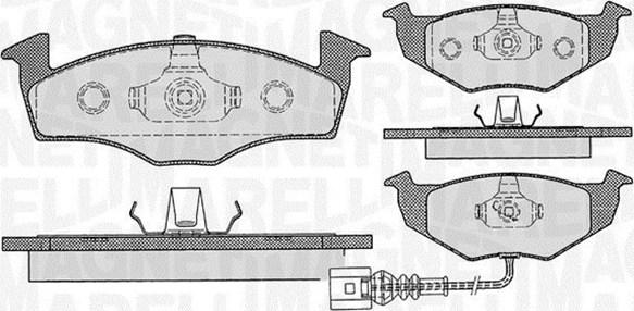 Magneti Marelli 363916060396 - Гальмівні колодки, дискові гальма autozip.com.ua