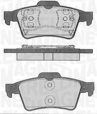 Magneti Marelli 363916060349 - Гальмівні колодки, дискові гальма autozip.com.ua