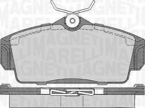 Magneti Marelli 363916060344 - Гальмівні колодки, дискові гальма autozip.com.ua