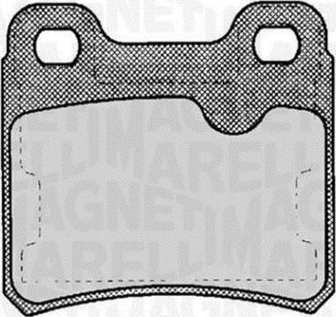 Magneti Marelli 363916060359 - Гальмівні колодки, дискові гальма autozip.com.ua