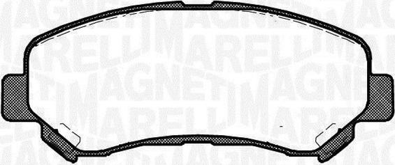Magneti Marelli 363916060351 - Гальмівні колодки, дискові гальма autozip.com.ua