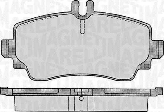 Magneti Marelli 363916060301 - Гальмівні колодки, дискові гальма autozip.com.ua