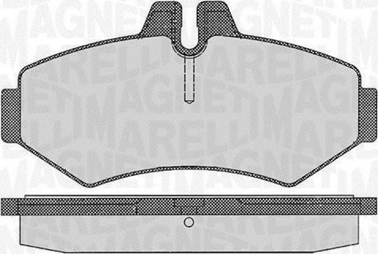 Magneti Marelli 363916060319 - Гальмівні колодки, дискові гальма autozip.com.ua