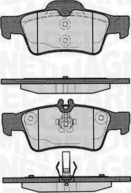 Magneti Marelli 363916060316 - Гальмівні колодки, дискові гальма autozip.com.ua