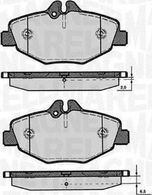 Magneti Marelli 363916060318 - Гальмівні колодки, дискові гальма autozip.com.ua