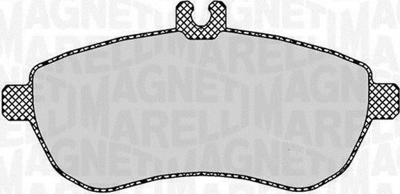 Magneti Marelli 363916060313 - Гальмівні колодки, дискові гальма autozip.com.ua