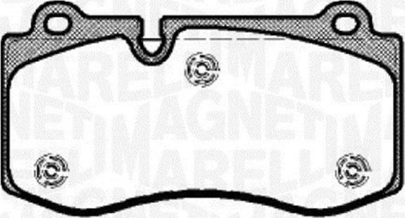 Magneti Marelli 363916060317 - Гальмівні колодки, дискові гальма autozip.com.ua
