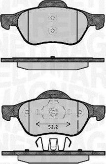 Magneti Marelli 363916060384 - Гальмівні колодки, дискові гальма autozip.com.ua