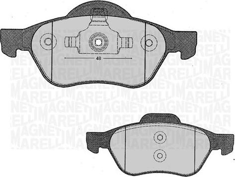 Magneti Marelli 363916060381 - Гальмівні колодки, дискові гальма autozip.com.ua