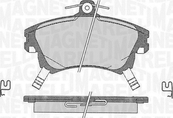 Magneti Marelli 363916060335 - Гальмівні колодки, дискові гальма autozip.com.ua