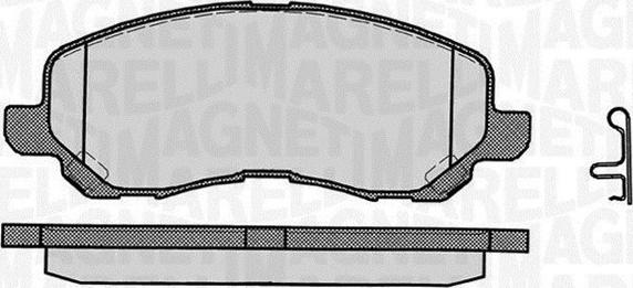 Magneti Marelli 363916060338 - Гальмівні колодки, дискові гальма autozip.com.ua