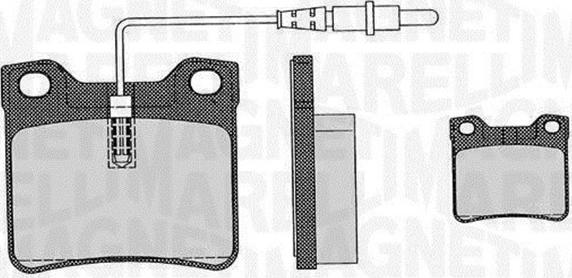 Magneti Marelli 363916060326 - Гальмівні колодки, дискові гальма autozip.com.ua